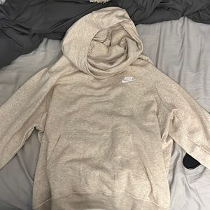 Nike Cowl Neck Cream Colored Hoodie